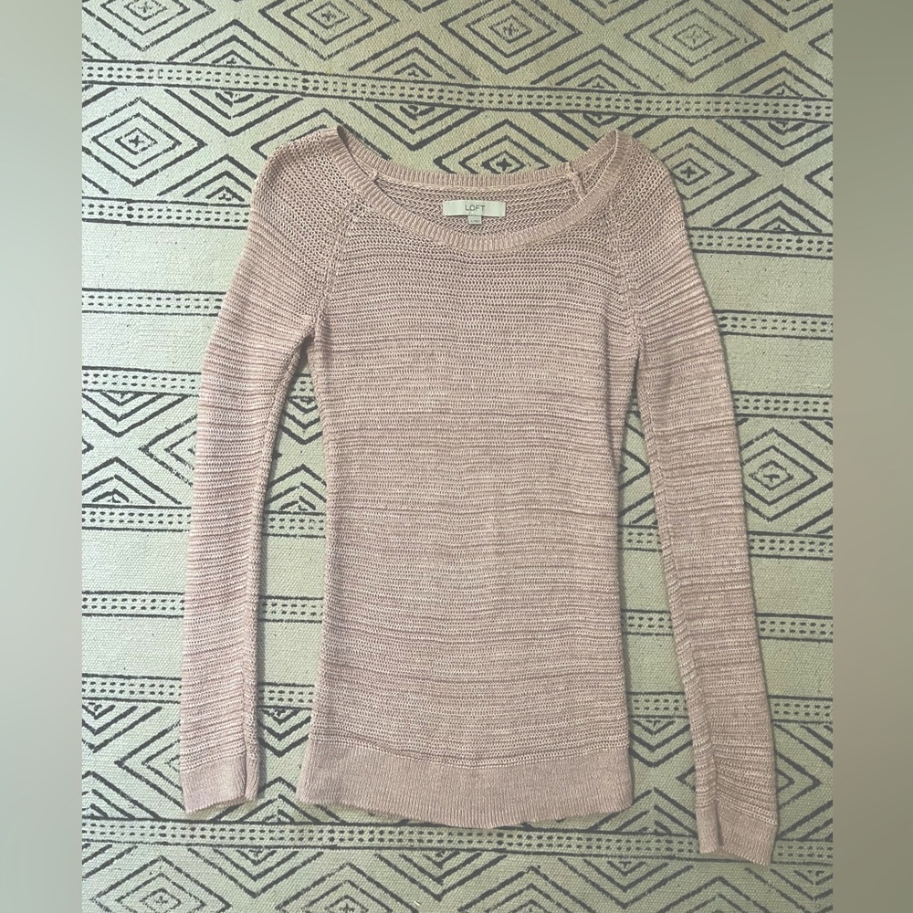 Women’s Loft Small Pink Sweater